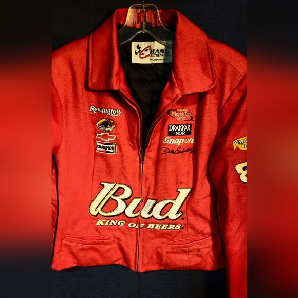 Chase Authentic Bud racing #8 race jacket - Picture 3 of 10